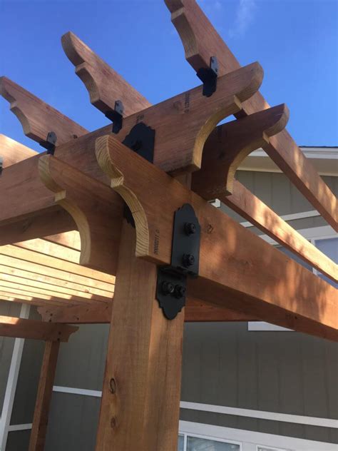 metal bracket for pergola|decorative brackets for pergola.